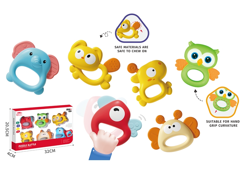 BABY RATTLE 6PCS - HP1223104