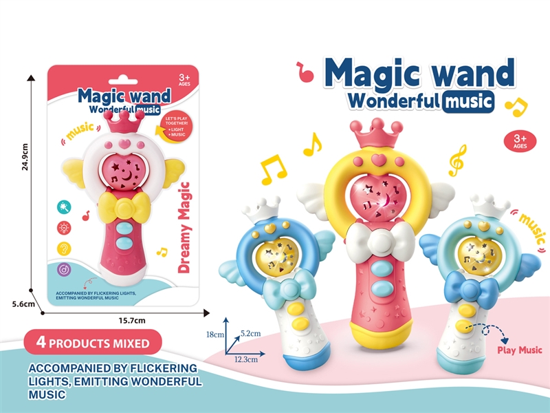 MAGIC STICKS W/LIGHT & MUSIC，2COLORS - HP1223298