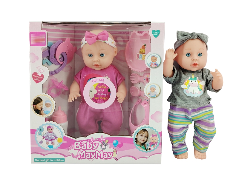 30CM BLOW MOLD DOLL W/ACCESSORIES & 6 SOUND IC - HP1223780