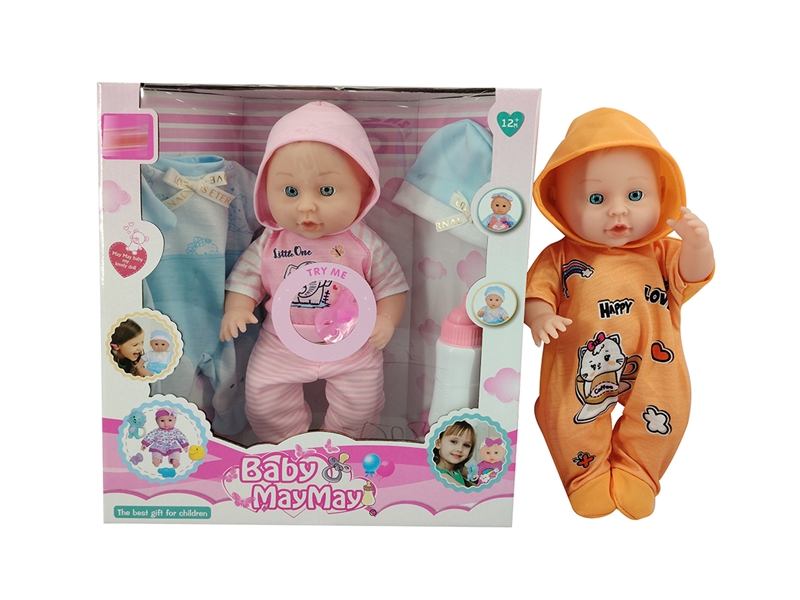 30CM BLOW MOLD DOLL W/ACCESSORIES & 6 SOUND IC - HP1223781