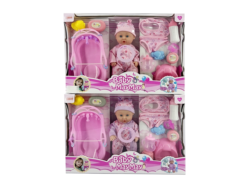 30CM BLOW MOLD DOLL W/ACCESSORIES & 6 SOUND IC - HP1223788