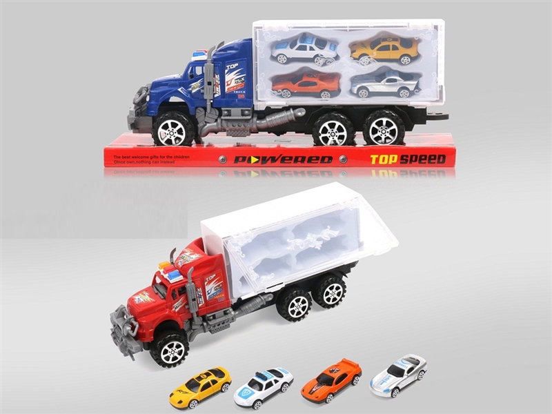 FRICTION TRAILER W/FREE WAY CAR - HP1224179