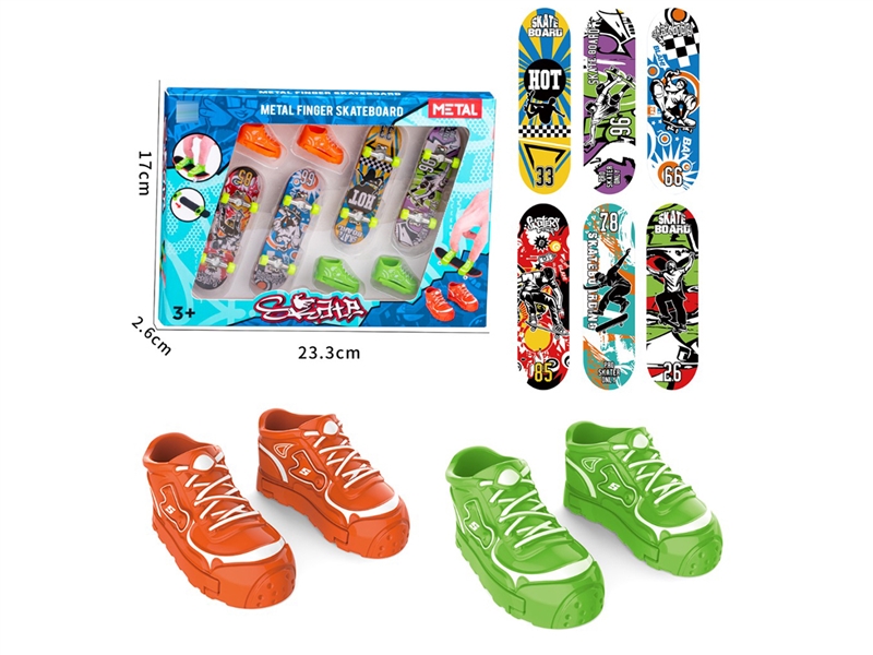 DIE-CAST FINGER SKATE BOARD SET - HP1224206