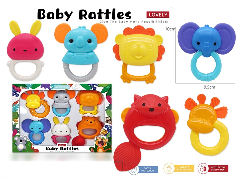 BABY RATTLE 6PCS - HP1224754