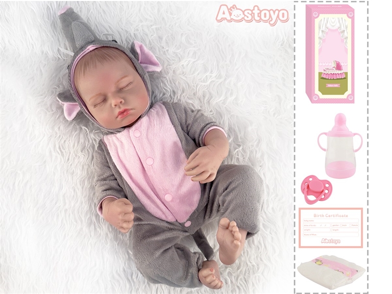 42CM HIGH SIMULATION SILICONE DOLL W/ACCESSERIES - HP1225388