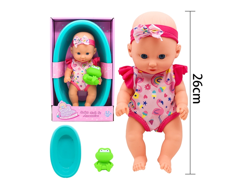 26CM RUBBER DOLL W/ACCESSORIES - HP1225410