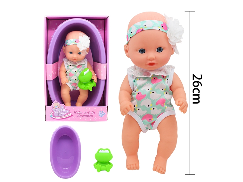 26CM RUBBER DOLL W/ACCESSORIES - HP1225412