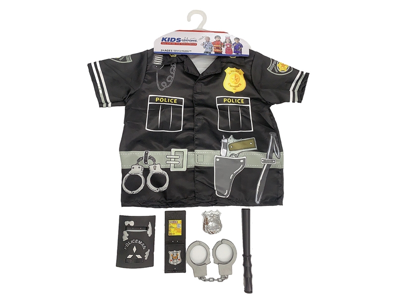 KIDS COSTUMES SET W/POLICE SET 6PCS - HP1226008