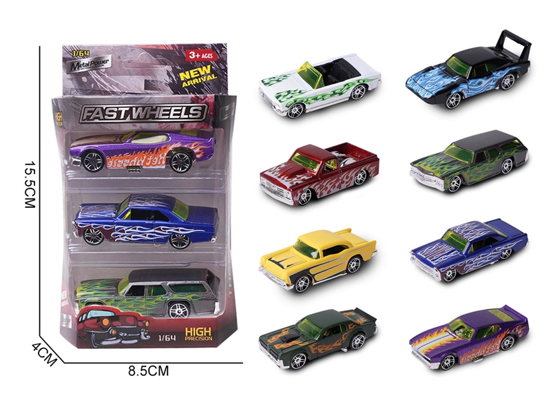 1:64 FREE WAY DIE-CAST CAR,8ASST - HP1226111