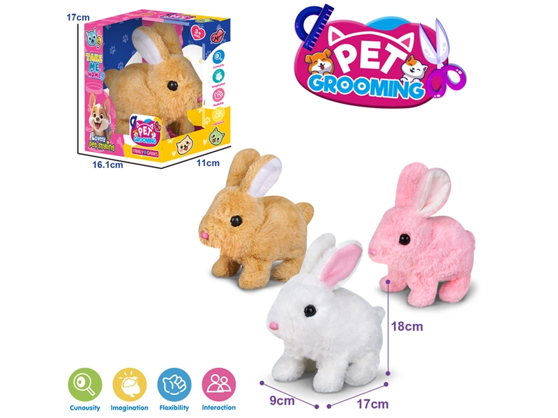 B/O PLUSH RABBIT SET - HP1226140