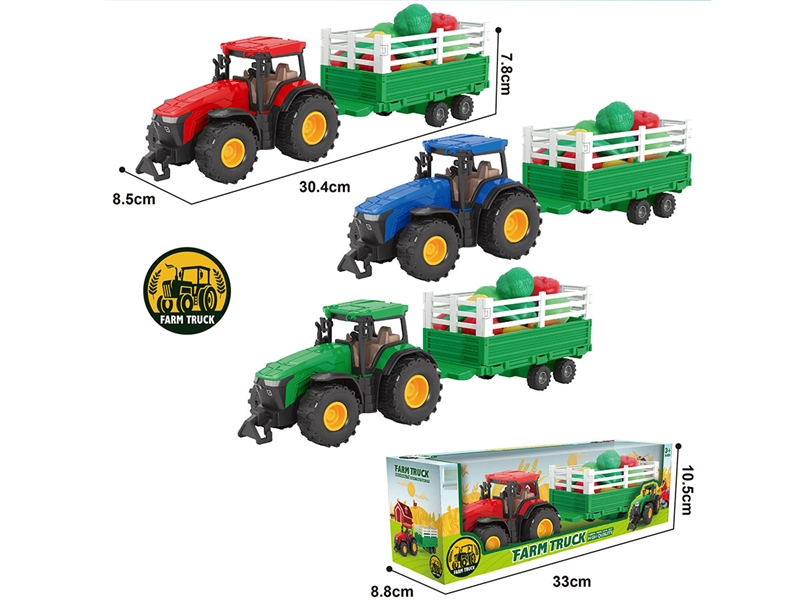 FRICTION FARMER CAR,3COLOURS - HP1226293