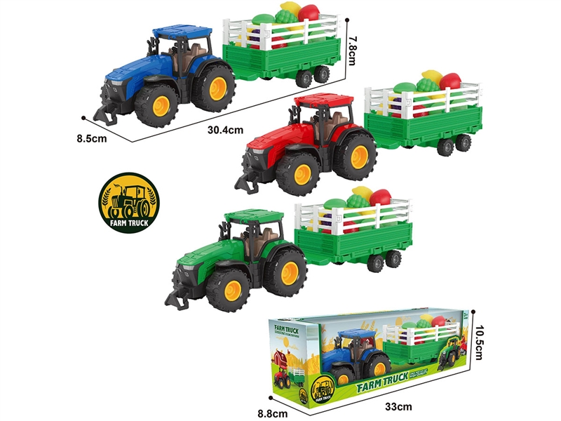 FRICTION FARMER CAR,3COLOURS - HP1226294