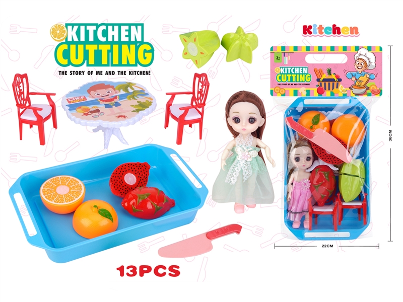 CUTTING PLAY SET W/6