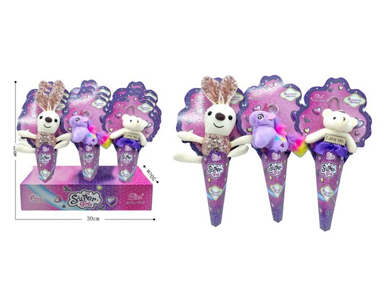 PLUSH KEYCHAIN , 9PCS/DISPLAY BOX - HP1227215