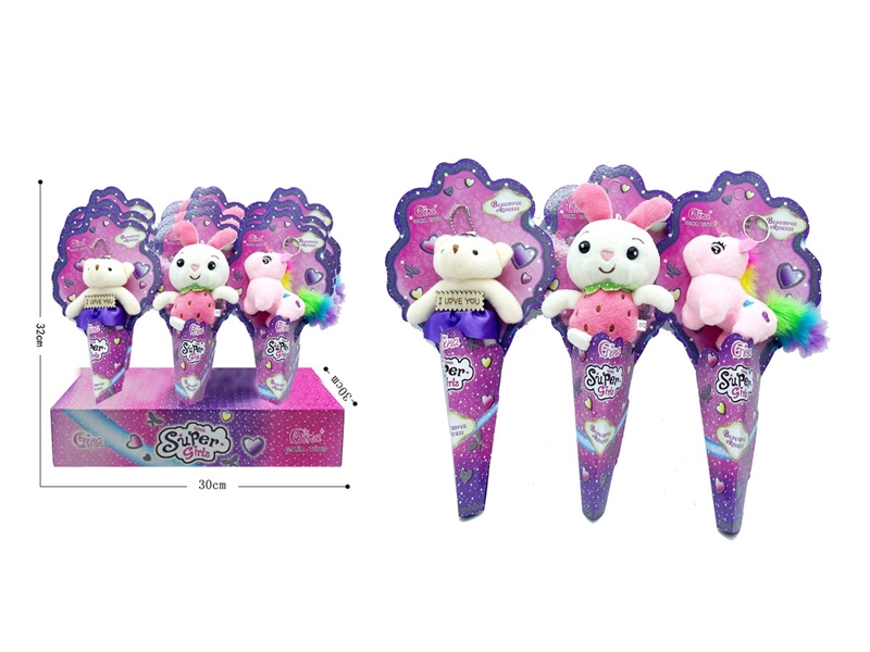 PLUSH KEYCHAIN , 9PCS/DISPLAY BOX - HP1227216