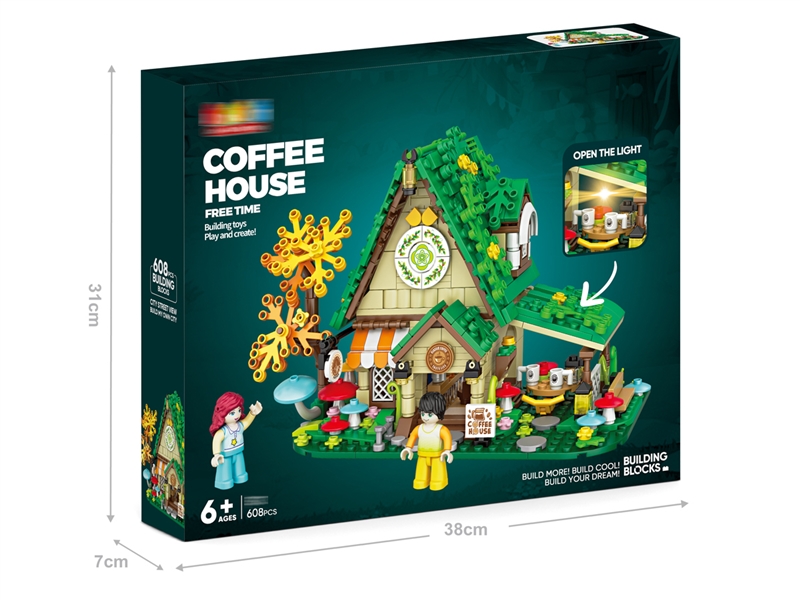 BUILDING BLOCKS 608PCS W/LIGHT - HP1227289