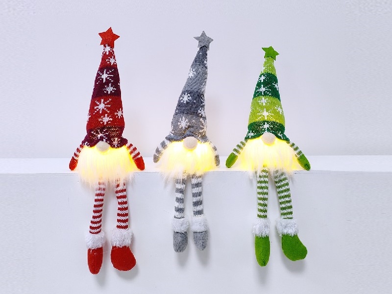 CHRISTMAS FACELESS DOLL W/LIGHT - HP1230223