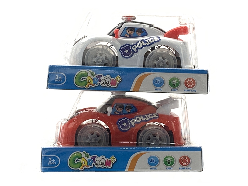 B/O BUMP & GO POLICE W/LIGHT,2COLOIURS - HP1232088