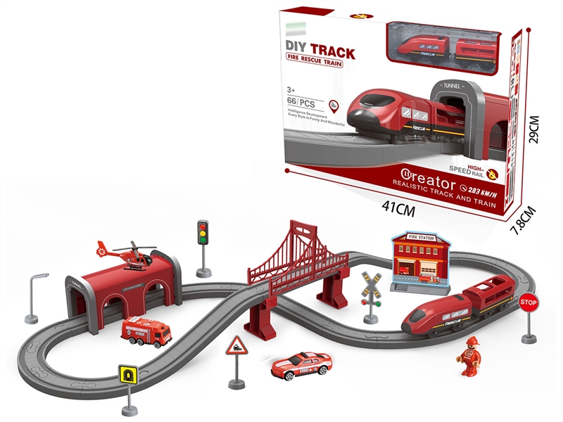 B/O TRACK TRAIN 66PCS - HP1232765