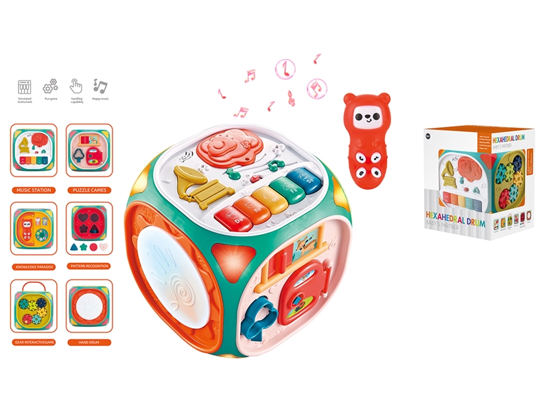 SIX-SIDED DRUM W/LIGHT & MUSIC - HP1232938