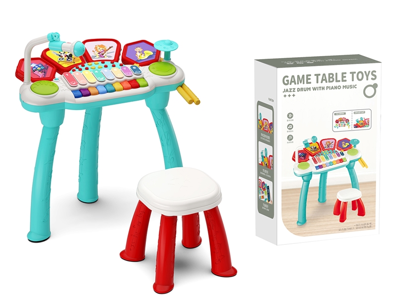 BABY MUSIC PIANO JAZZ DRUM W/CHAIR & BLUETOOTH - HP1232947