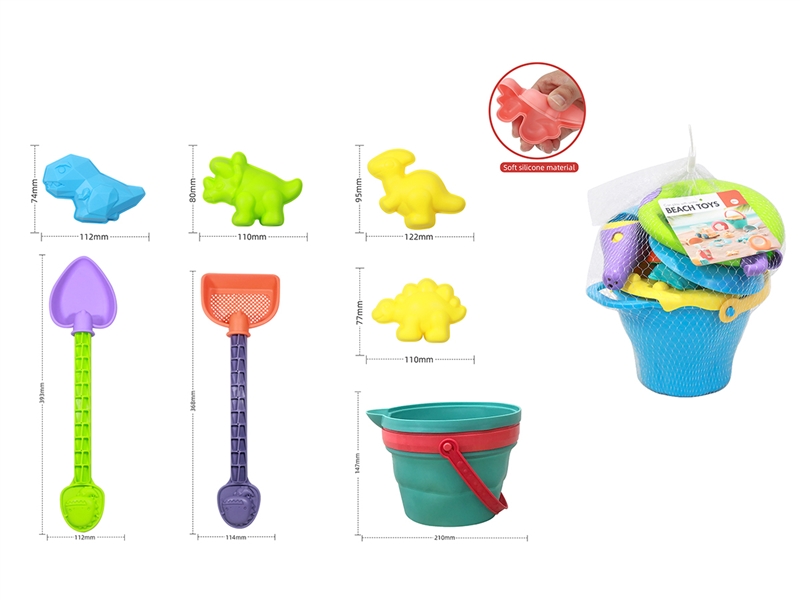 BEACH TOYS SET 7PCS - HP1233001