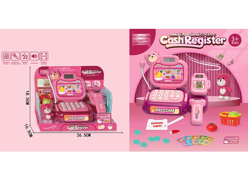 CASH REGISTER SET W/SOUND & LIGHT - HP1233027