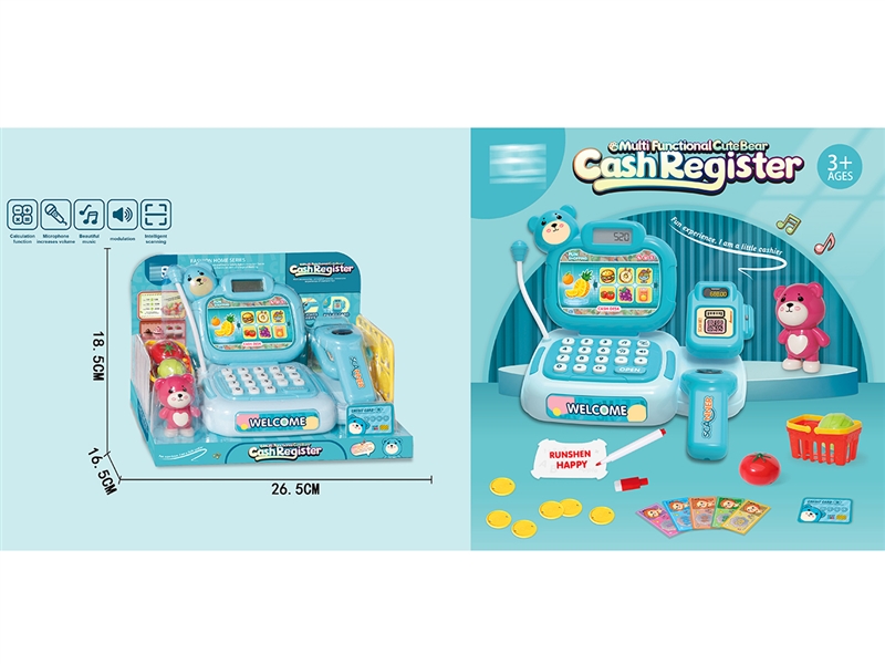 CASH REGISTER SET W/SOUND & LIGHT - HP1233028