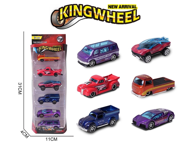 1:64 FREE WAY DIE-CAST CAR,6ASST - HP1233406
