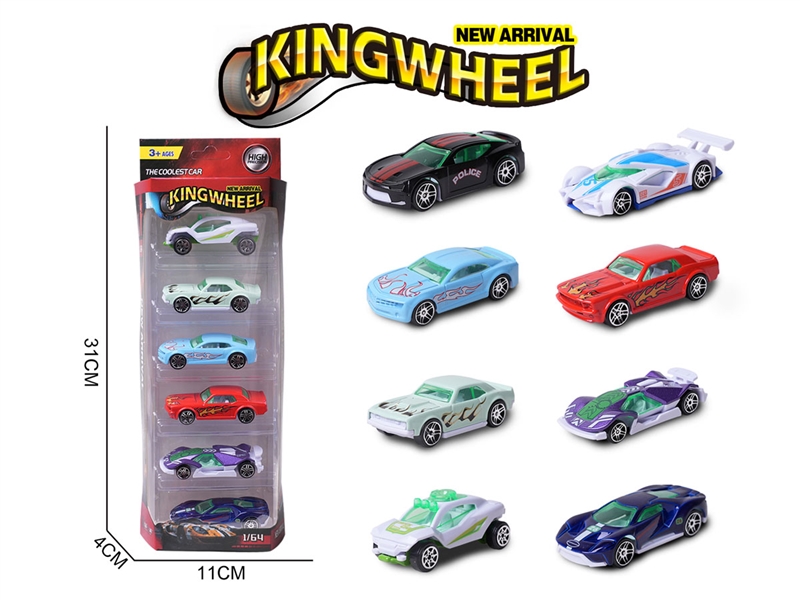 1:64 FREE WAY DIE-CAST CAR,6ASST - HP1233409