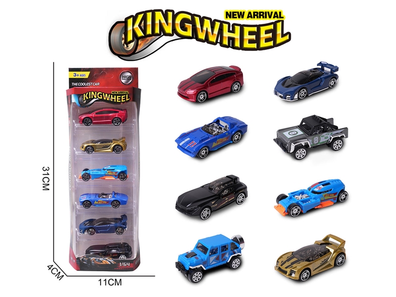 1:64 FREE WAY DIE-CAST CAR,6ASST - HP1233410