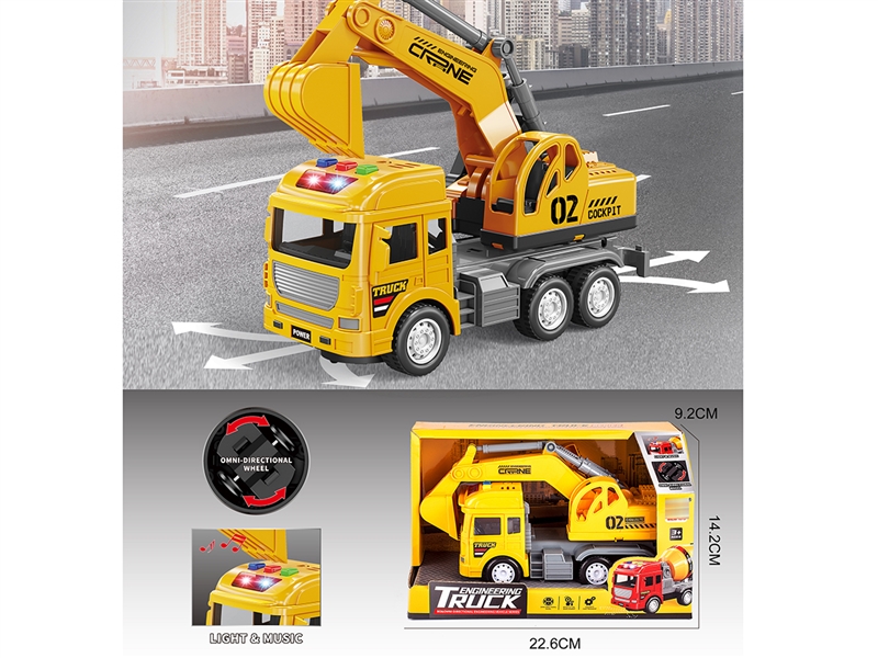 B/O BUMP & GO CONSTRUCTION TRUCK W/LIGHT & MUSIC - HP1233428