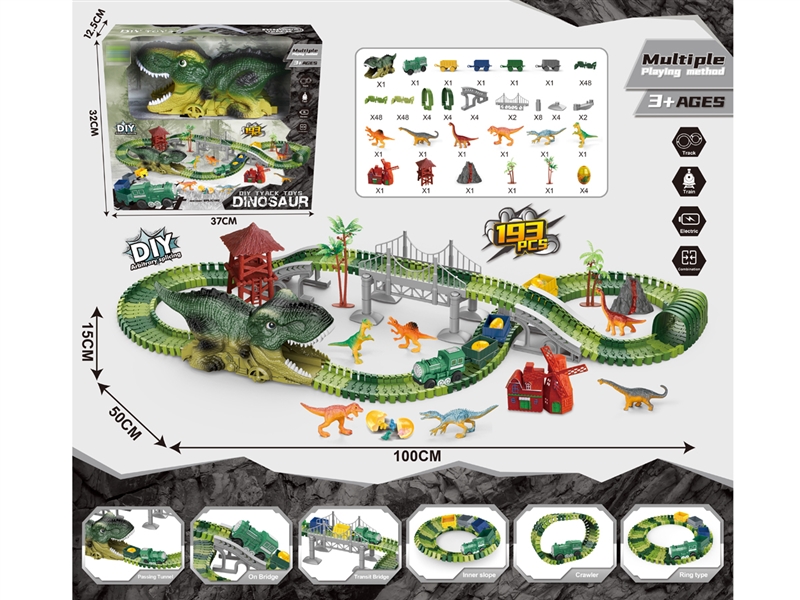 B/O DINOSAUR RACE TRACK 193PCS - HP1233448