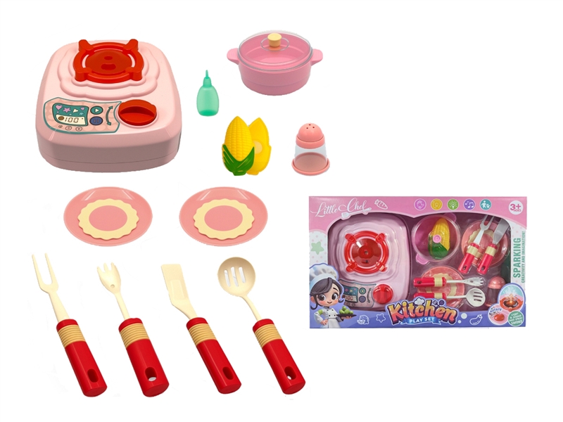 KITCHEN SET W/LIGHT & SOUND & SPRAY（WATER CIRCULATION） - HP1233455