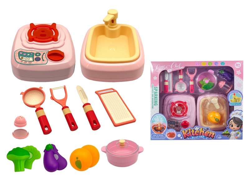 KITCHEN SET W/LIGHT & SOUND（WATER CIRCULATION） - HP1233457