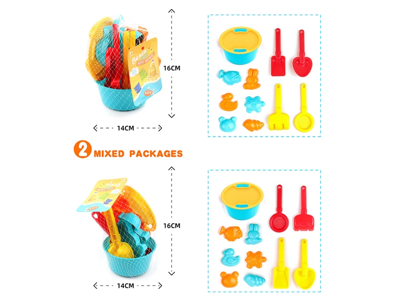 BEACH TOYS 11PCS,2ASST - HP1233797
