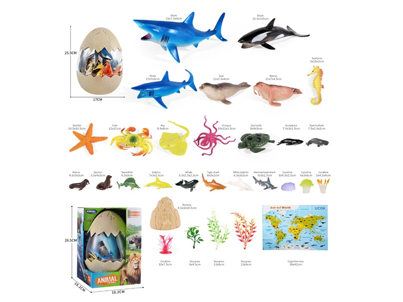 30PCS MARINE ANIMAL SET - HP1233934