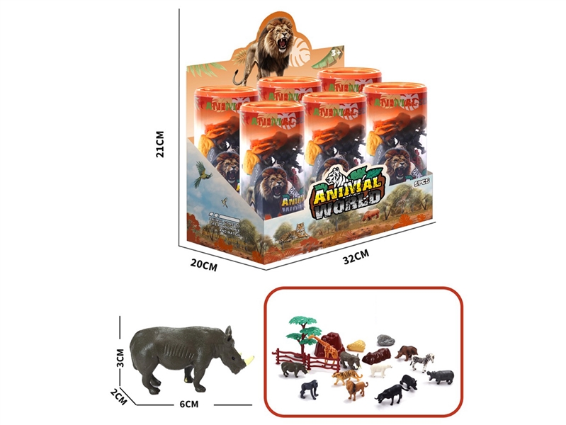 ANIMAL SET 18PCS, 6PCS/DISPLAY BOX - HP1233963