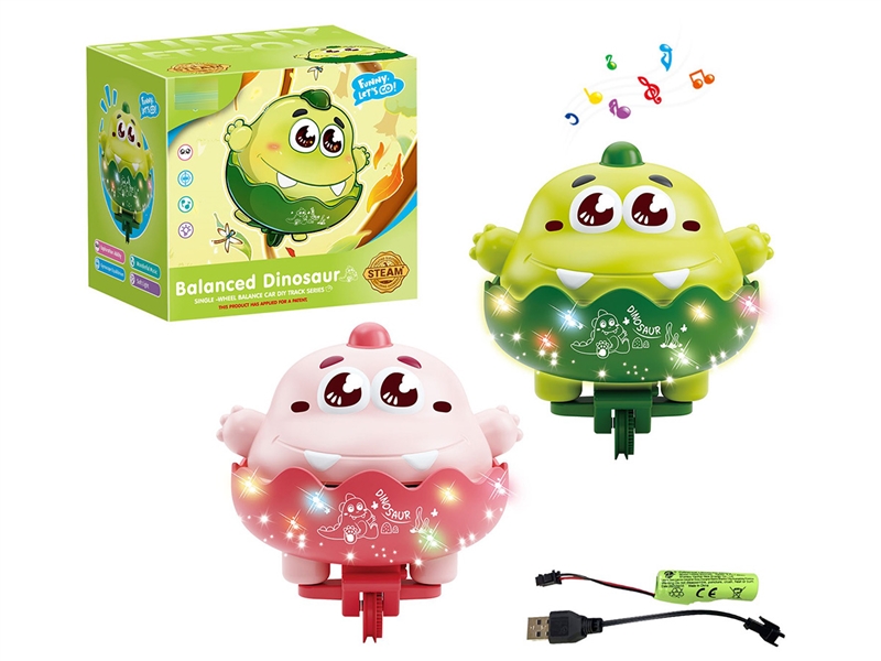 B/O BALANCED DINOSAUR W/LIGHT & MUSIC,2COLOURS - HP1234519