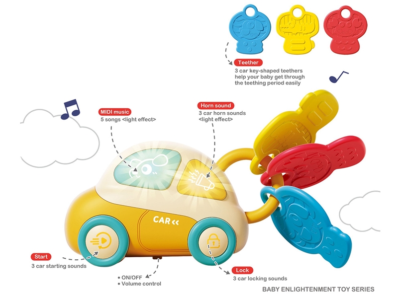 BABY RATTLE W/LIGHT & MUSIC - HP1234523