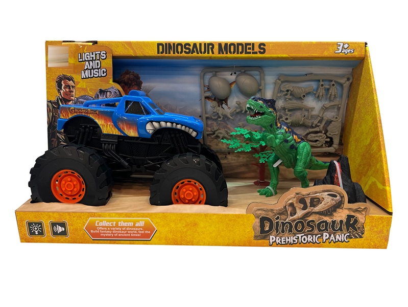 FREE WAY TRUCK W/DINOSAUR & LIGHT & SOUND - HP1234533