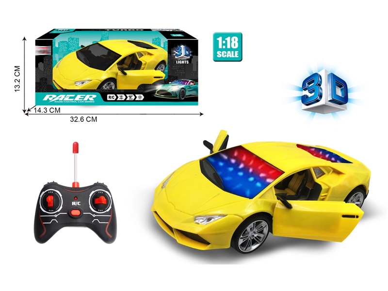 1：18四通3D灯光仿真 开门兰博基尼 - HP1234657