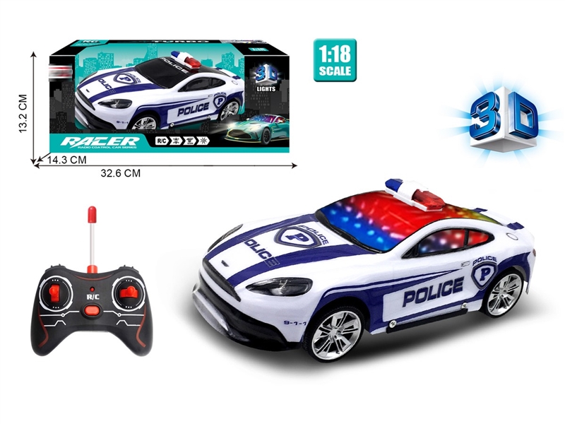 1:18四通3D灯光软壳马丁警车 - HP1234660