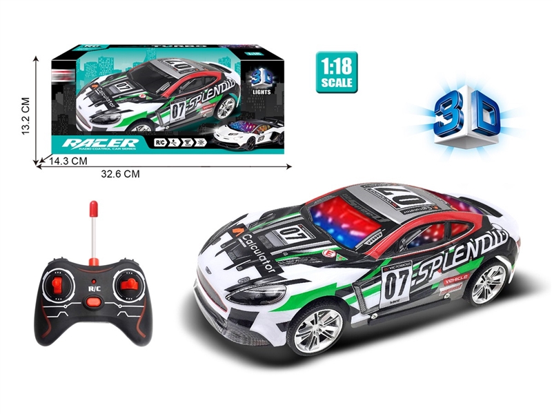1:18二通3D灯光软壳马丁赛车 - HP1234664