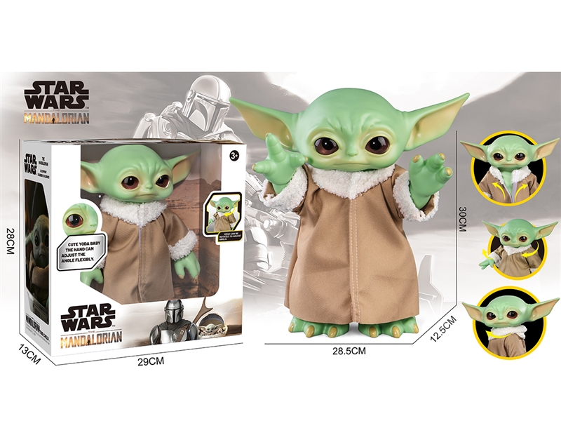 RUBBER YODA BABY 30CM W/3D EYES - HP1234687