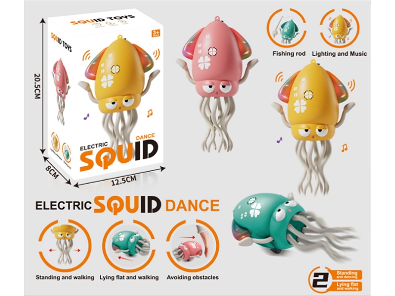 B/O SQUID W/LIGHT & MUSIC & CAN DANCE,3COLOURS - HP1235377