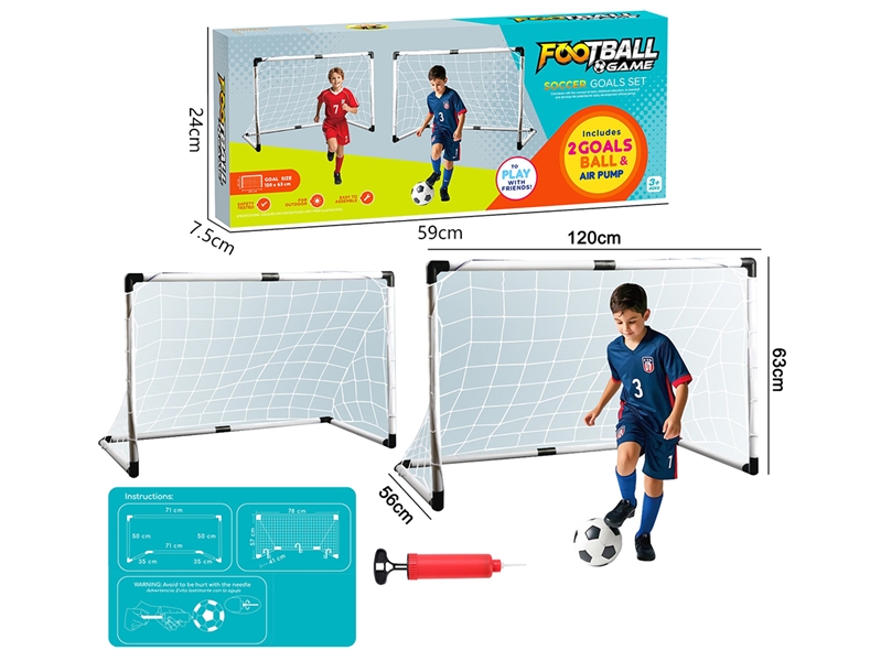 FOOTBALL GAME W/GOALS BALL & AIR PUMP - HP1235889