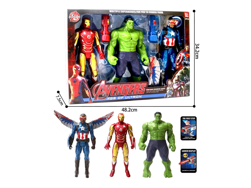 30CM THE AVENGERS W/LAUNCHER & LIGHT - HP1236200