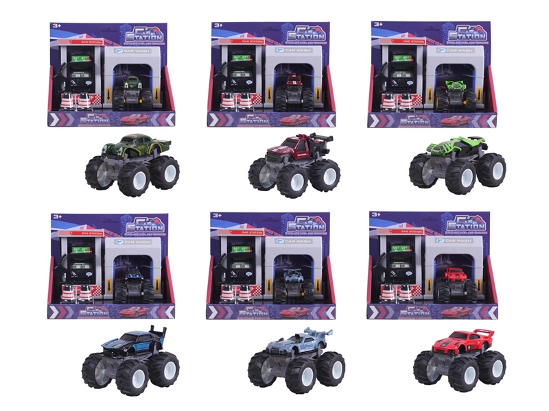 PETROL STATION W/SOUND & FRICTION DIE-CAST CAR - HP1236220