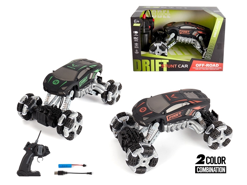 4-CHANNE R/C STUNT CAR W/LIGHT（INCLUDED BATTERY）2COLORS - HP1236221
